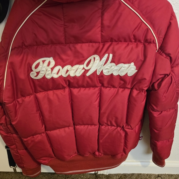 Rocawear Red Puffer Jacket with Fur Trim - Picture 4 of 13